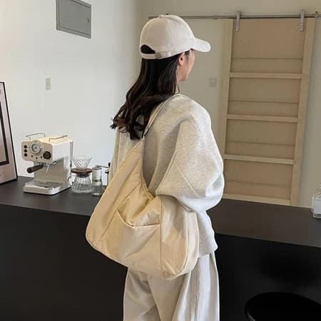 Tas SG Japanese Casual Nylon Shoulder Bag Large Capacity taslan waterproof Bag New Women's Messenger Bag