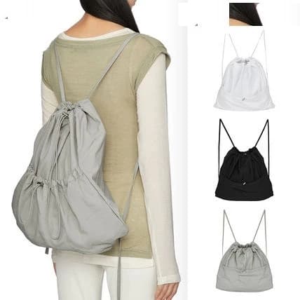 Tas Serut Karet Stringbag Multifungsi Pria Wanita Bahan ringkle Ransel Drawstring Gymsack BagSTRINGBAG TAS RANSEL SERUT POLOS